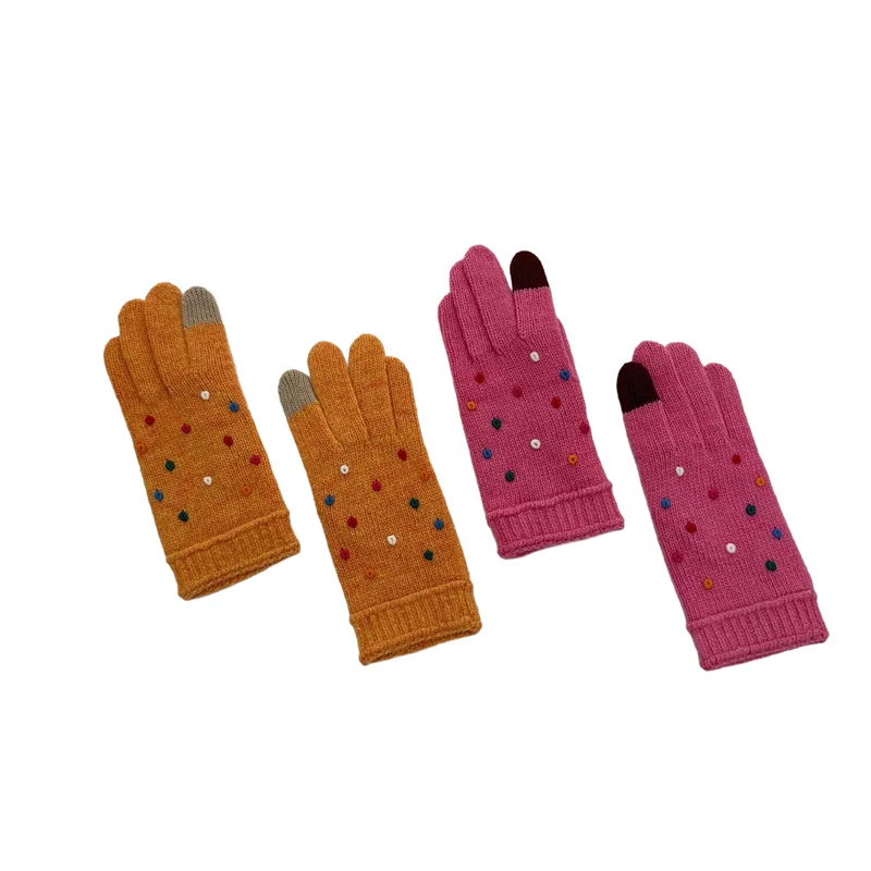 Женские трикотажные однотонные Перчатки легкие перчатки высококачественные