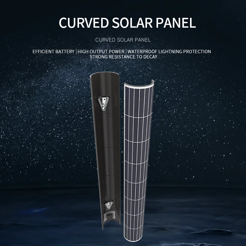 SFT New flexible curved vertical wrapped Monocrystalline Silicon 40 to 1400wp Solar PV Panel Module for Street Courtyard light