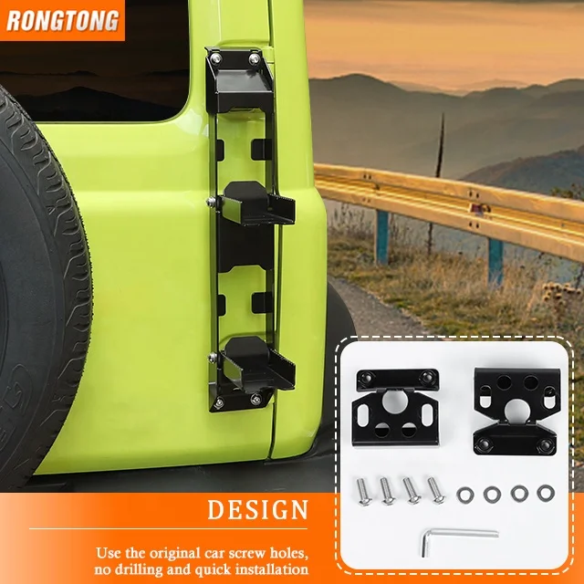 New Iron Exterior Accessories Car Tail Door Hinge Step Foot Pedal for Suzuki Jimny 2019+