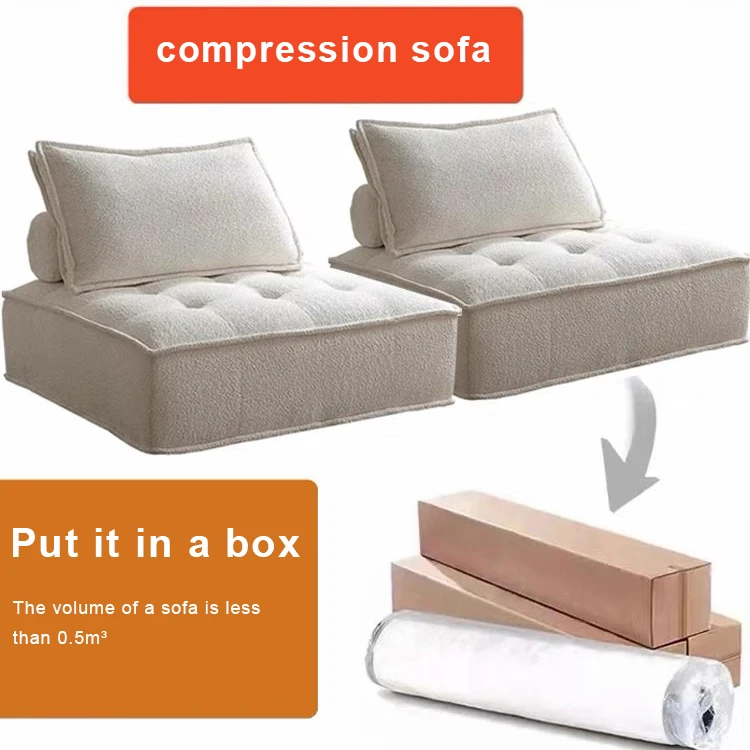 2024 foshan fluffy white living room furnitures memory foam vacuum pack modular sofa