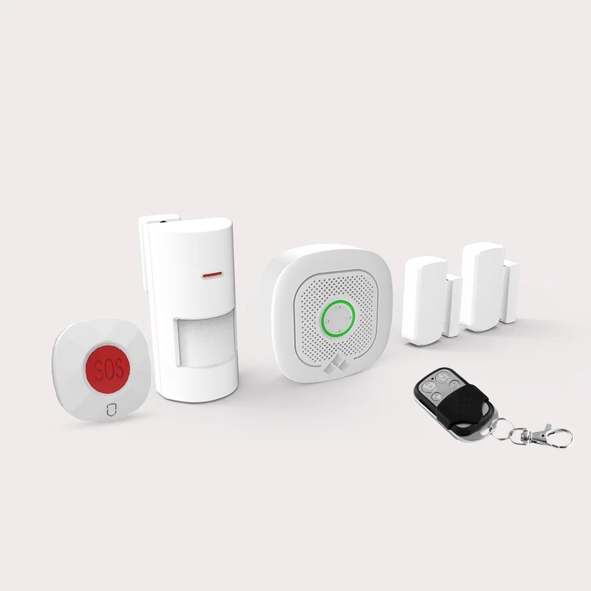 WIFI Smart Security Alarm System Wireless Gateway Host & Siren Doorbell Door Sensor PIR Motion Sensor Tuya APP Control