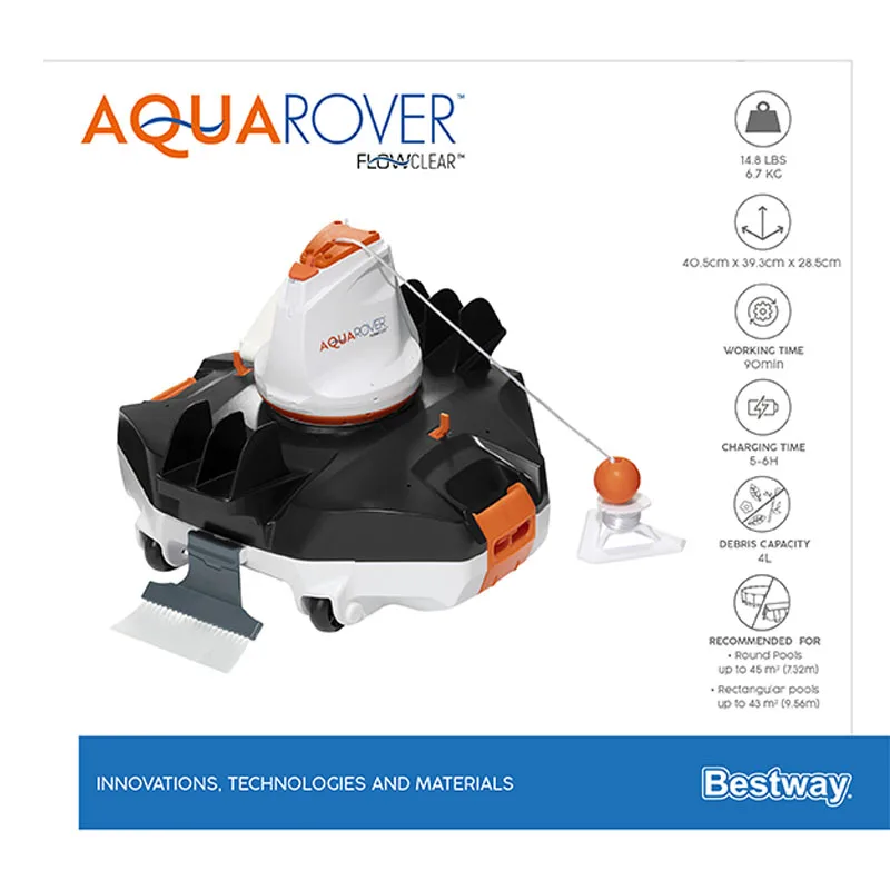 Bestway 58622 Электрический беспроводной робот для чистки бассейна/робот-очиститель бассейна/автоматический вакуумный очиститель