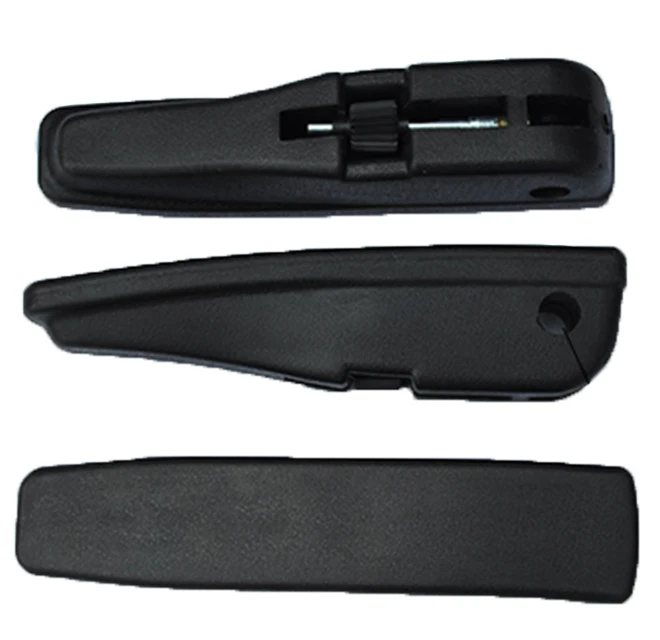 Adjustable universal left right armrest, black PU foam driver seat armrest,handrail