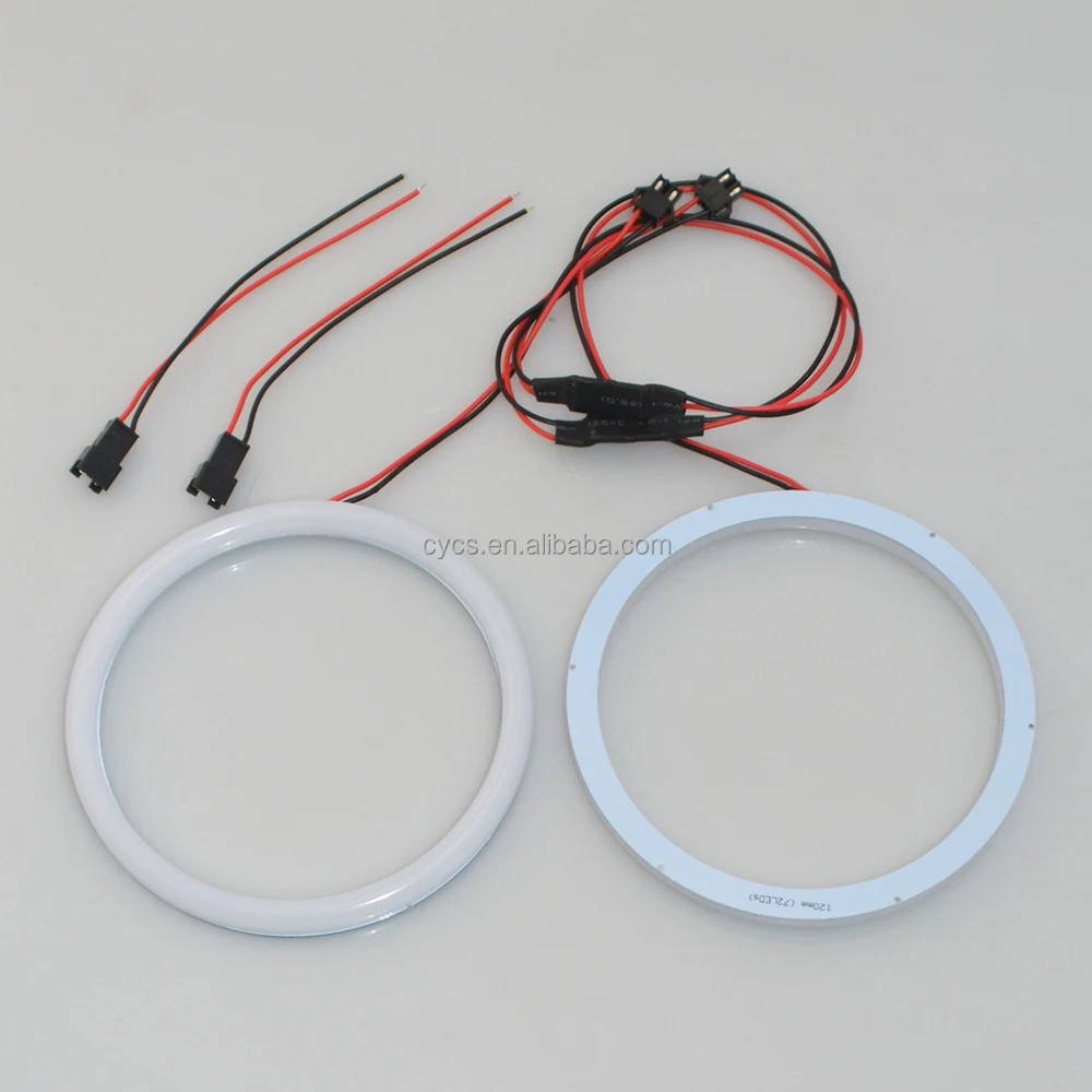 120mm 72led SMD cotton light LED angel eyes white Car accessories Cotton LED halo ring Car Angel Eyes Ring light LED Halo Rings