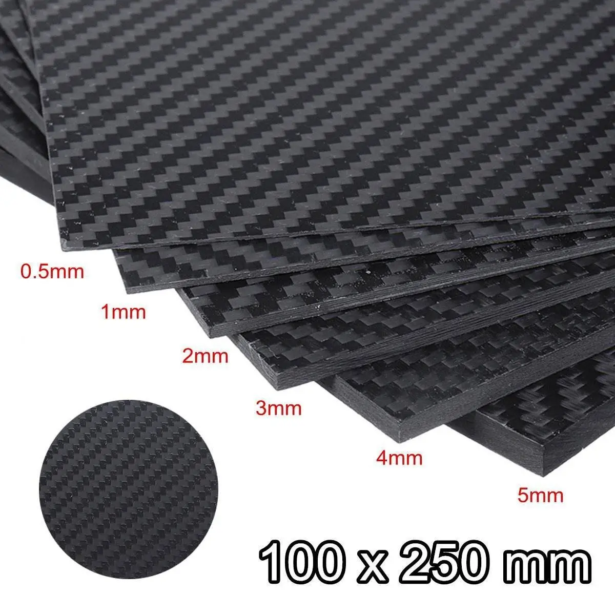 High Quality Carbon Fiber Laminated Sheet Thickness 2mm 3mm 4mm Customized Size Plate