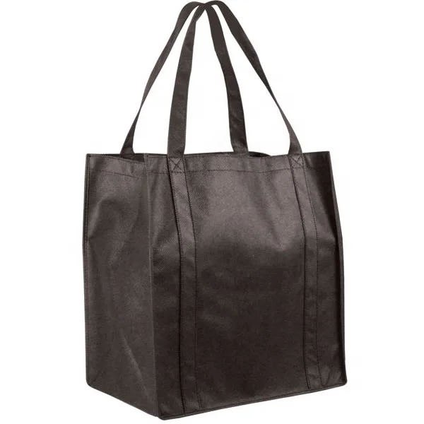 Прямая Заводская поставка, очень большой размер, переработанный, экологически чистый, нетканый, сумка-тоут для супермаркета с принтом логотипа