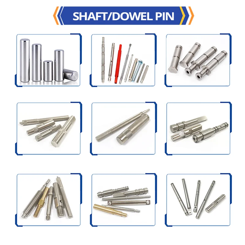 Non-Standard Customization Cnc Turning Parts High Precision Polishing Side Hole Stainless Steel Spline Shaft Dowel Pin