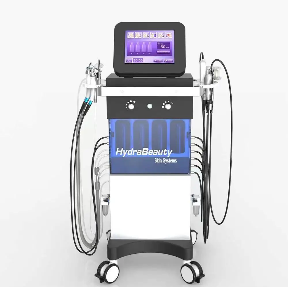 New 14 IN1 Aesthetic medicine hydro facial hidro facial jet peel facial machine hydra beauty machine