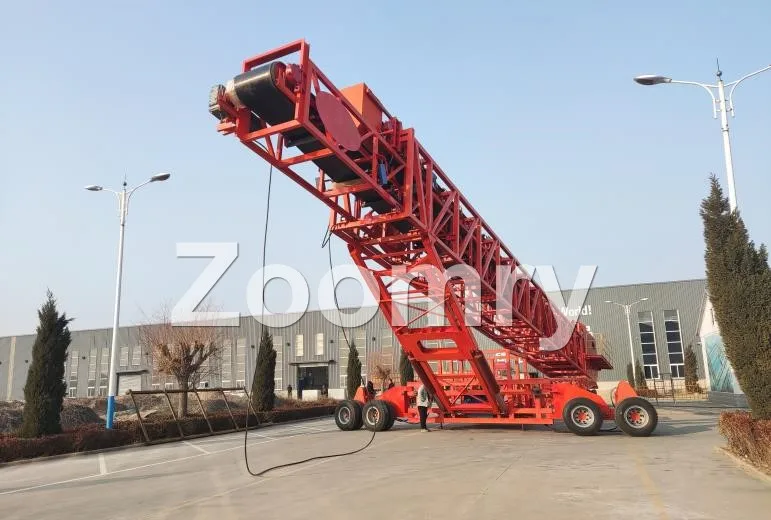 Integration of industry and trade Adjustable Height Flexible Movable Telescopic Stacker
