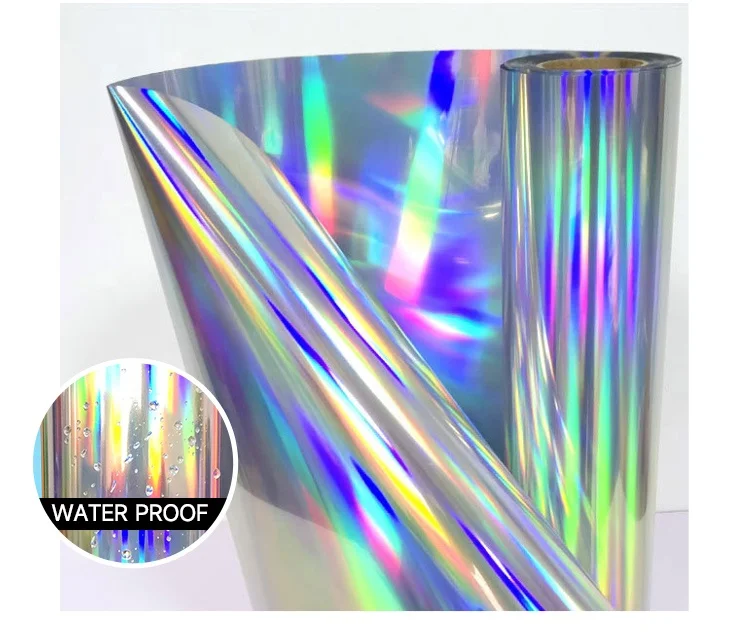 Custom Car Reflective Laser Holographic Die Cut Transfer Window Windshield Vinyl Sticker Waterproof Decals