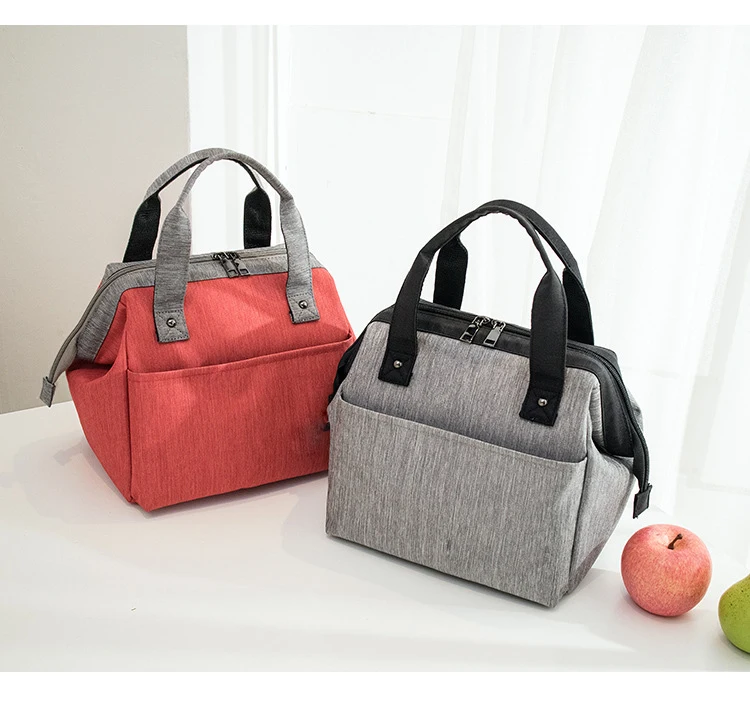 Large Capacity Manufacturer Fashionable Insulation Thickened Thermal Insulation  Cotton EVA Layer Lunch Cooler Bags