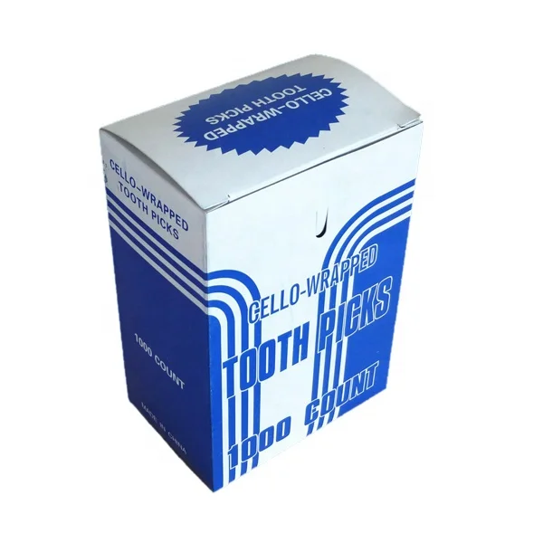 Individual Paper Wrapped White Birch Wooden Toothpicks