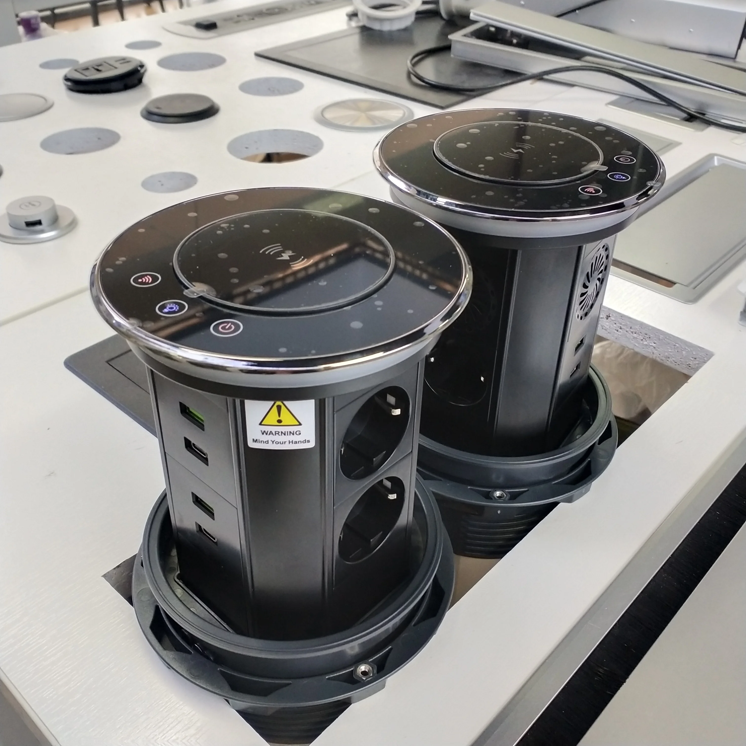 Multi Automatic Desktop Desk Electric Intelligent Motorized Hidden Pop up Socket