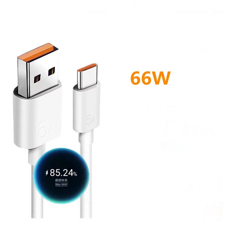 66W 6A USB Type-C Super Fast Charging Data Cable For Huawei Mate 40