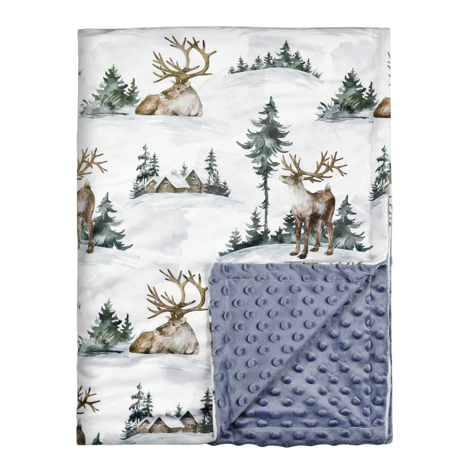 Wholesale 75*100cm High Quality Newborn Baby Double Layered Bean Blankets Infant Bedding