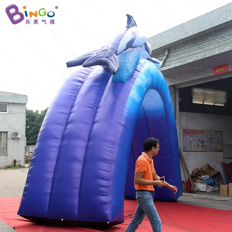 Bingo Events Inflatable Dolphin Marine Animal Inflatable Advertising Arch For Sale