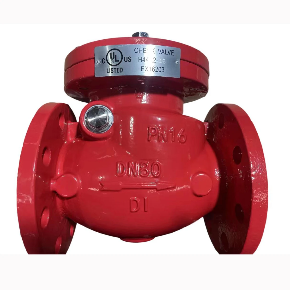 PN16 Cast Iron Swing Check Valve with Weight