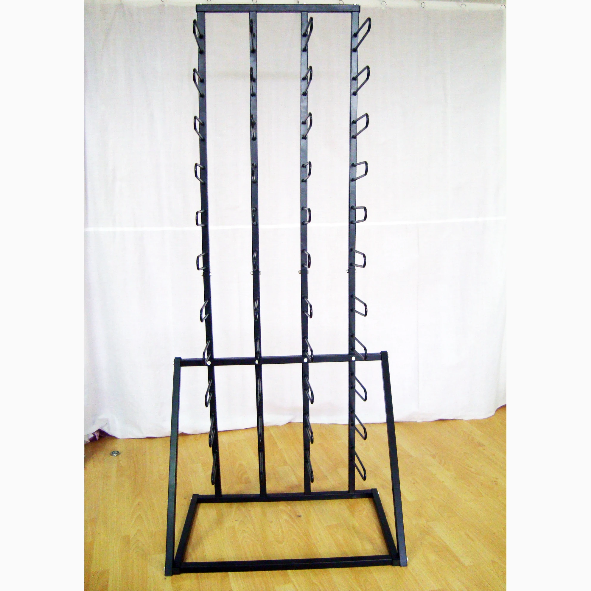 44 Vinyl Rolling Industrial Metal Display Stands with U shape Wire Arm