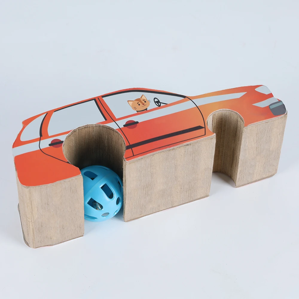 Car Shape Cat Toy Cardboard Furniture Arch Bridge Type Cat Scratching Toy