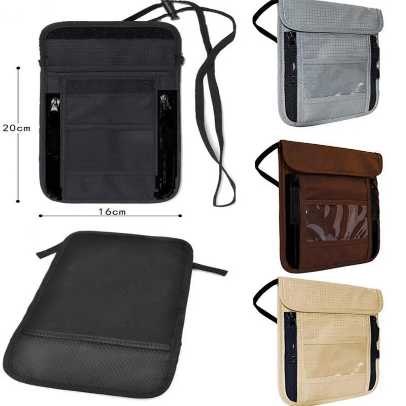 RFID anti-theft neck wallet bag Amazon travel storage passport bag
