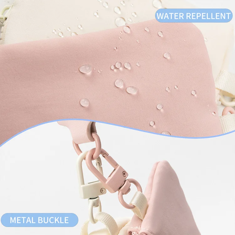 Custom Logo Dual Pouch Luxury Fashion Double Wrist Wallet Coin Bag with Wristlet Key Chain Bracelet Card Holder Wallet