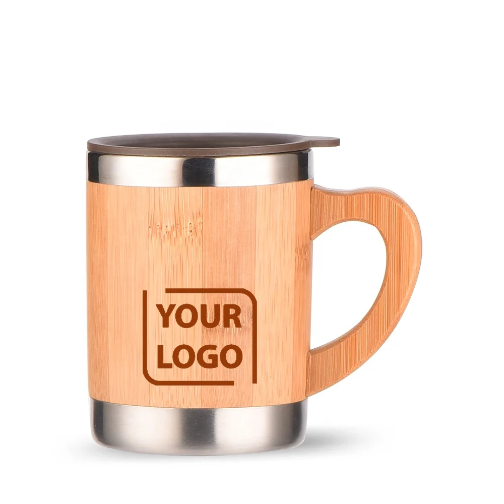 Reusable Bamboo Fibre Steel Interior Coffee Travel Mug Popular Bambu Tumbler Drinking Travw Cup Bambus Mug Bambou