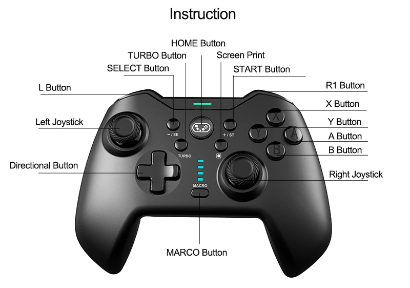Wireless Controller Gamepad Accessories for N-switch Original for Nintendo Switch Consoles Shenzhen Joystick Saitake Support
