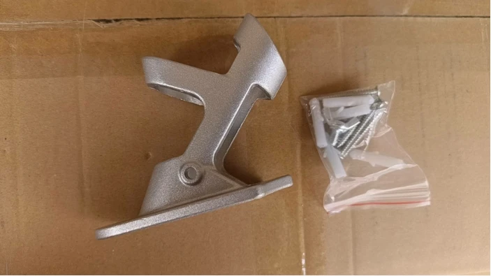 Factory Supply Heavy Duty House Flag Pole Holder Bracket 2.6CM Diameter Silver Color Aluminum Alloy Flag Wall Hanging