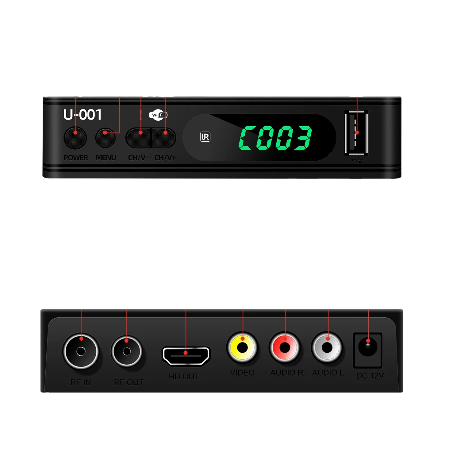 Мини 512MB 6MB 8MB цифровой TDT DVB T2 C приставка STB H.264 декодер MPEG 4 приемник
