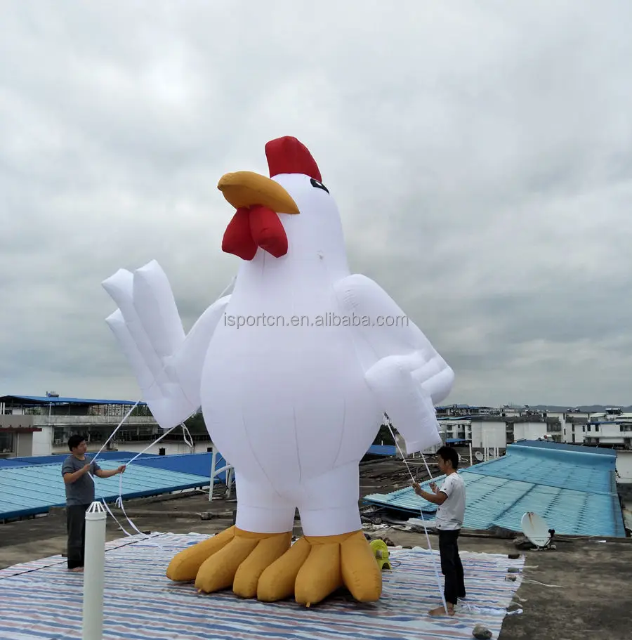 Advertising inflatable chicken mascot for sale,inflatable rooster Cock balloon model inflatable hen animal cartoon