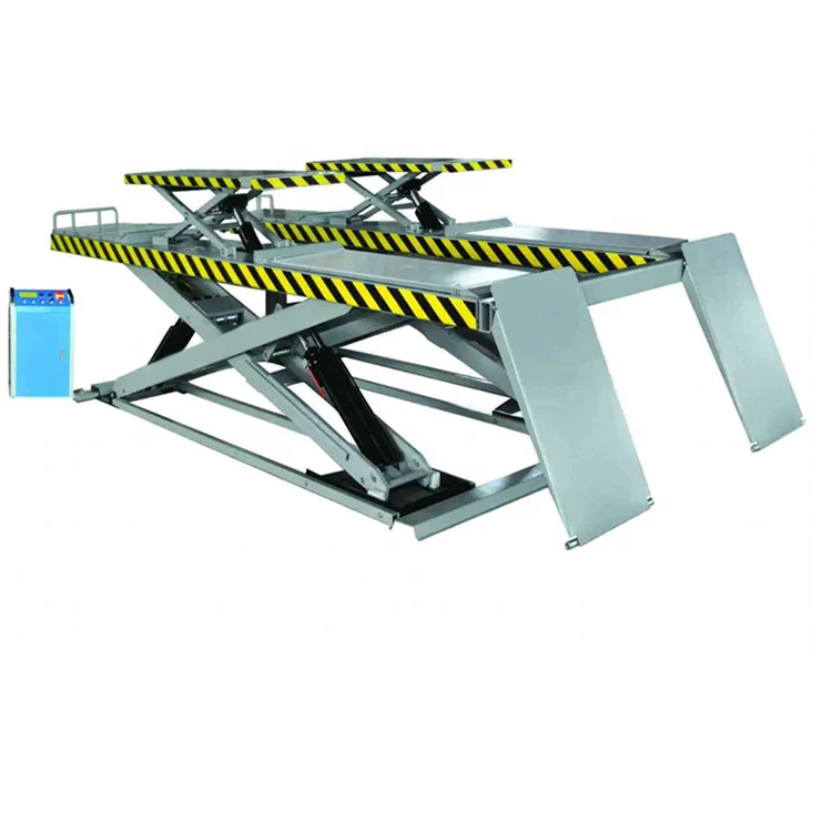 3500kg 4000kg altra-thin on ground Big shear Scissor Lift use for car Wheel Alignment Lift