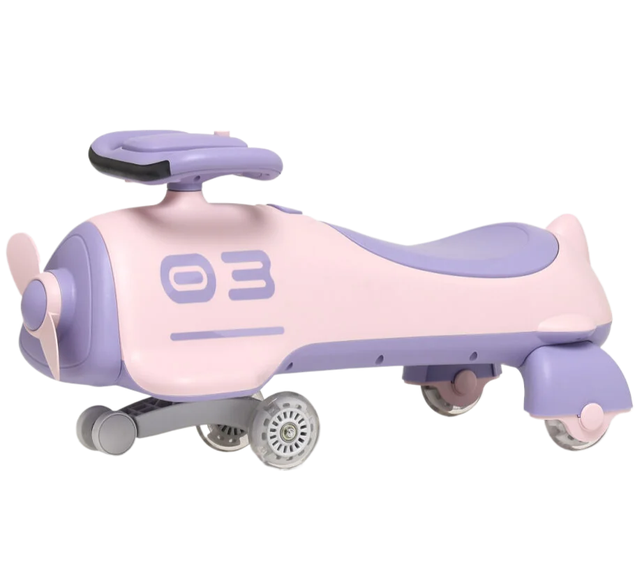 hot sale plastic toy car kids swing car with music and light 90mm wheels baby ride on twist car