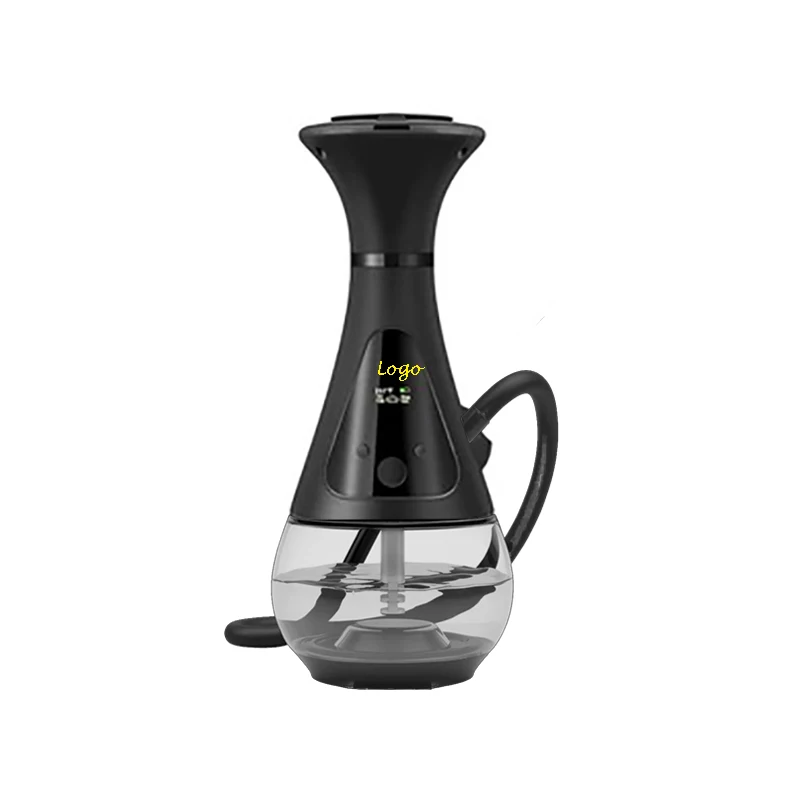 20000mAh fast charging heating smoking shipping electronic hookah ookaaee with LED screen showing brand temperatures and time