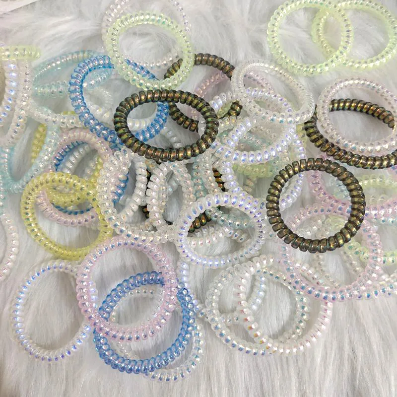 New Mermaids thin phone cord hair rope magic color elastic rubber band fairy headdress