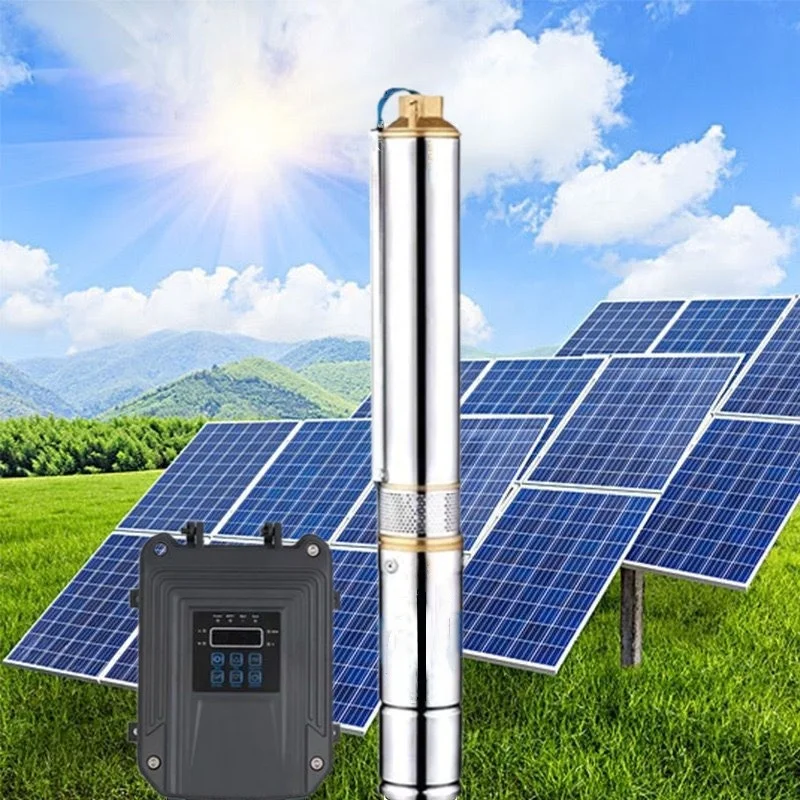 3 Inch 2HP Solar System Stainless Steel High Lift 110v Agricultural Irrigation Deep Well Submersible Pump