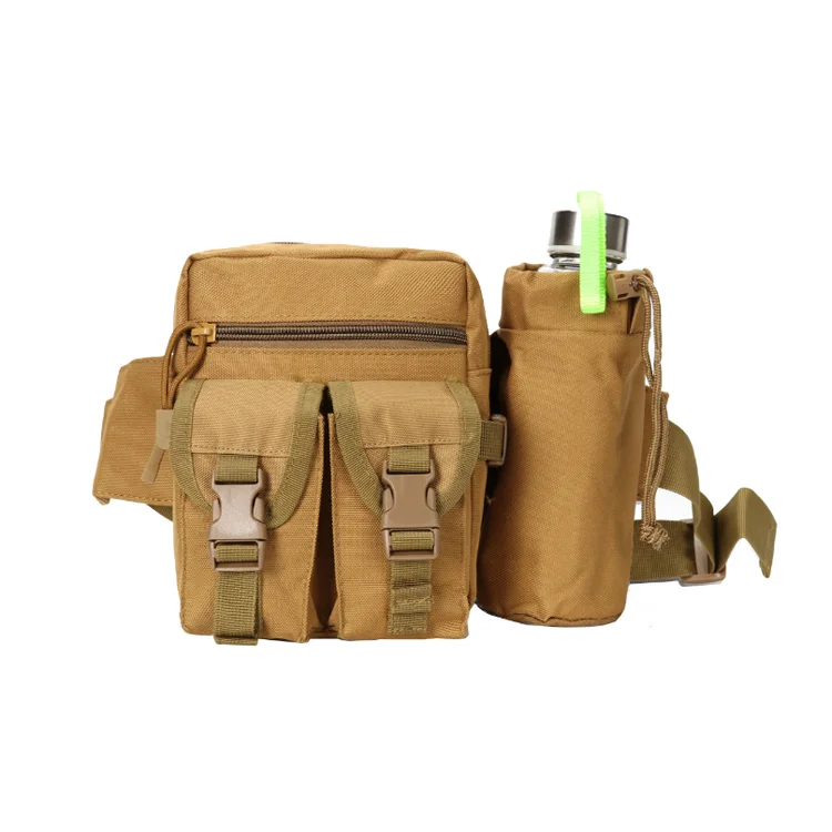Amazon Hotsale Waist Bag Tactical Fishing Motorcycle Bike Sports Fanny Pack Waist Bag with Bottle Holder
