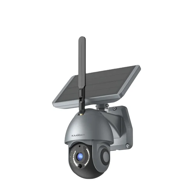 Купольная камера PTZ на солнечной батарее, наружная IP66 Wi-Fi Солнечная камера Full HD 1080P IPC