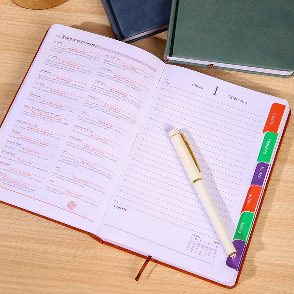 Pu notebook logo notebook planner custom printing