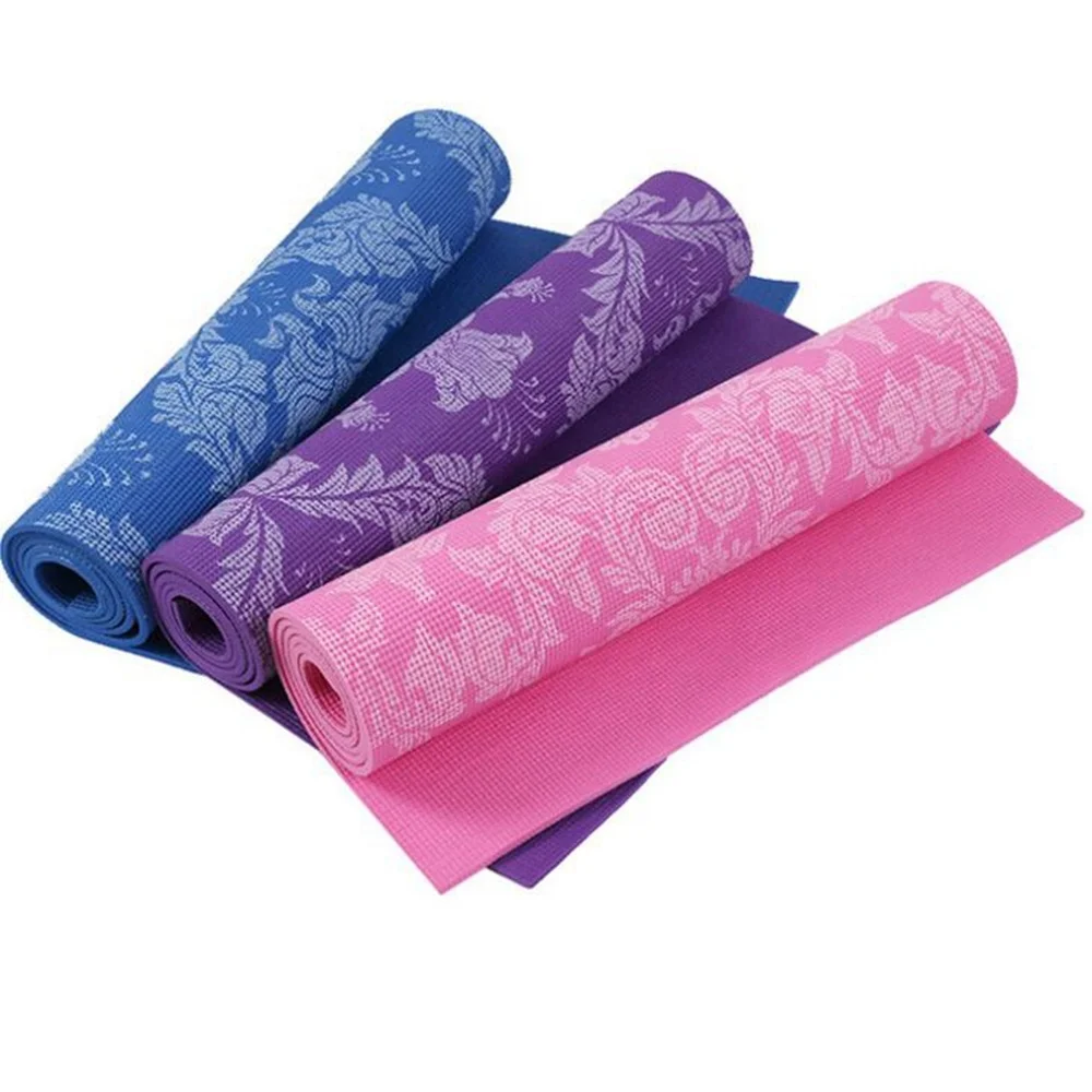 100% ПВХ коврик для йоги с ремнями для переноски