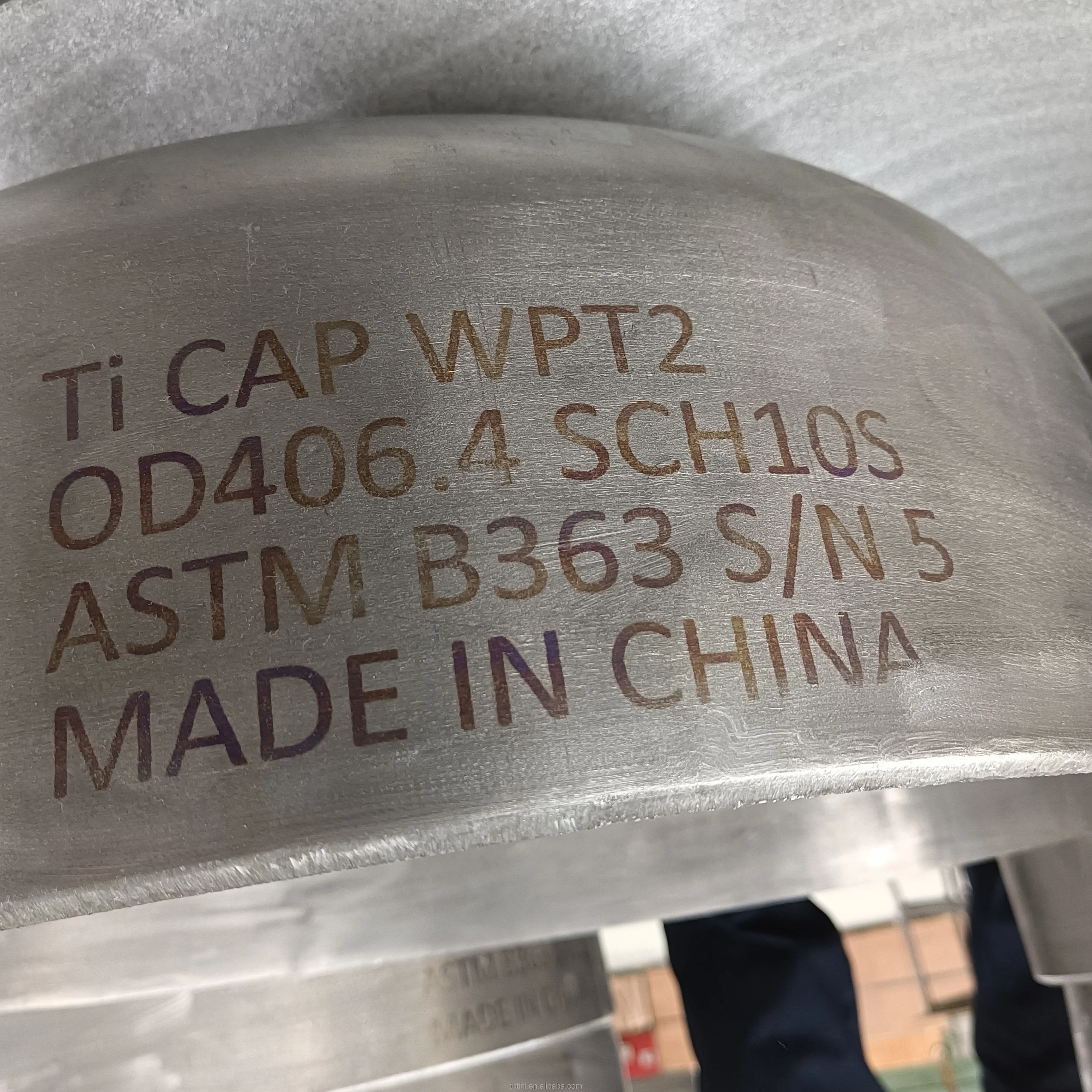 Горячая распродажа фитинг из чистого титана ASME B16.9 Gr2 DN200 наконечники титанового сплава