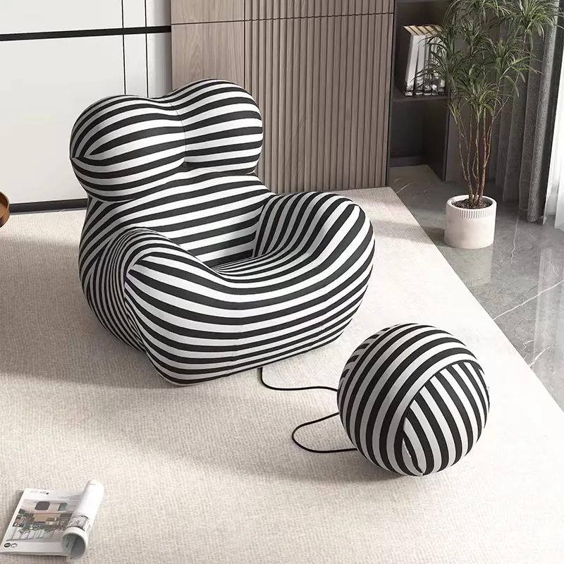 ottoman furniture comfortable recliner single lounge soft lazy sofa Cute Pony Chair for Kids Fabric Animal Shape Chair