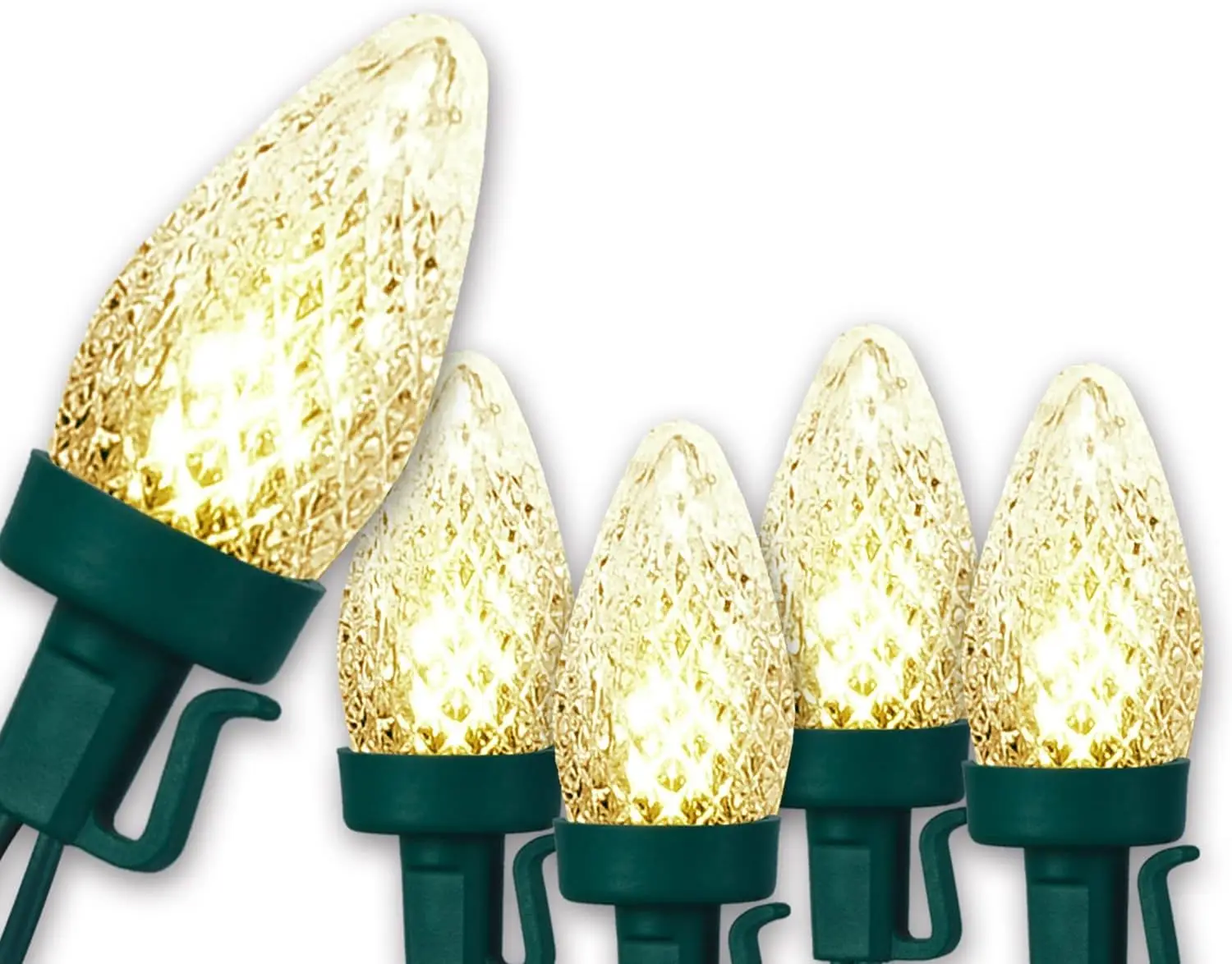 UL  C7 LED Warm White Faceted Christmas Mini Light Christmas tree lights