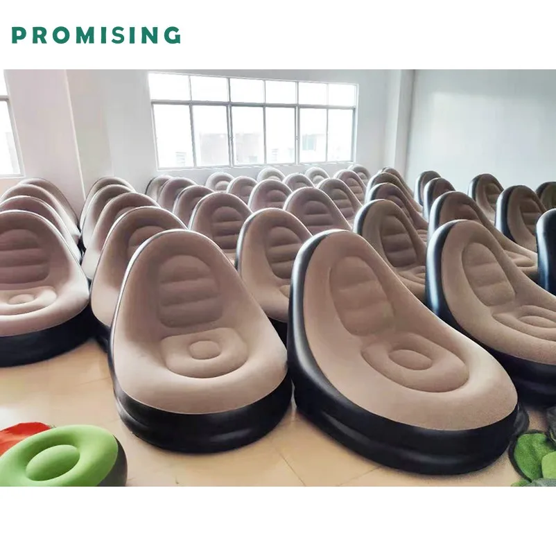 Indoor Outdoor Portable Inflatable Sofa Bed Thickened Foldable Sofa Chair Camping Beach Seat with foot pillow for Rest Relax