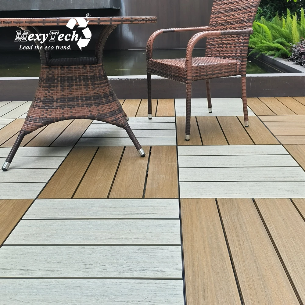 ECO No Construction Necessary Roof Patio Deck On Gravel Tiles For Fence Wall Philippines WPC