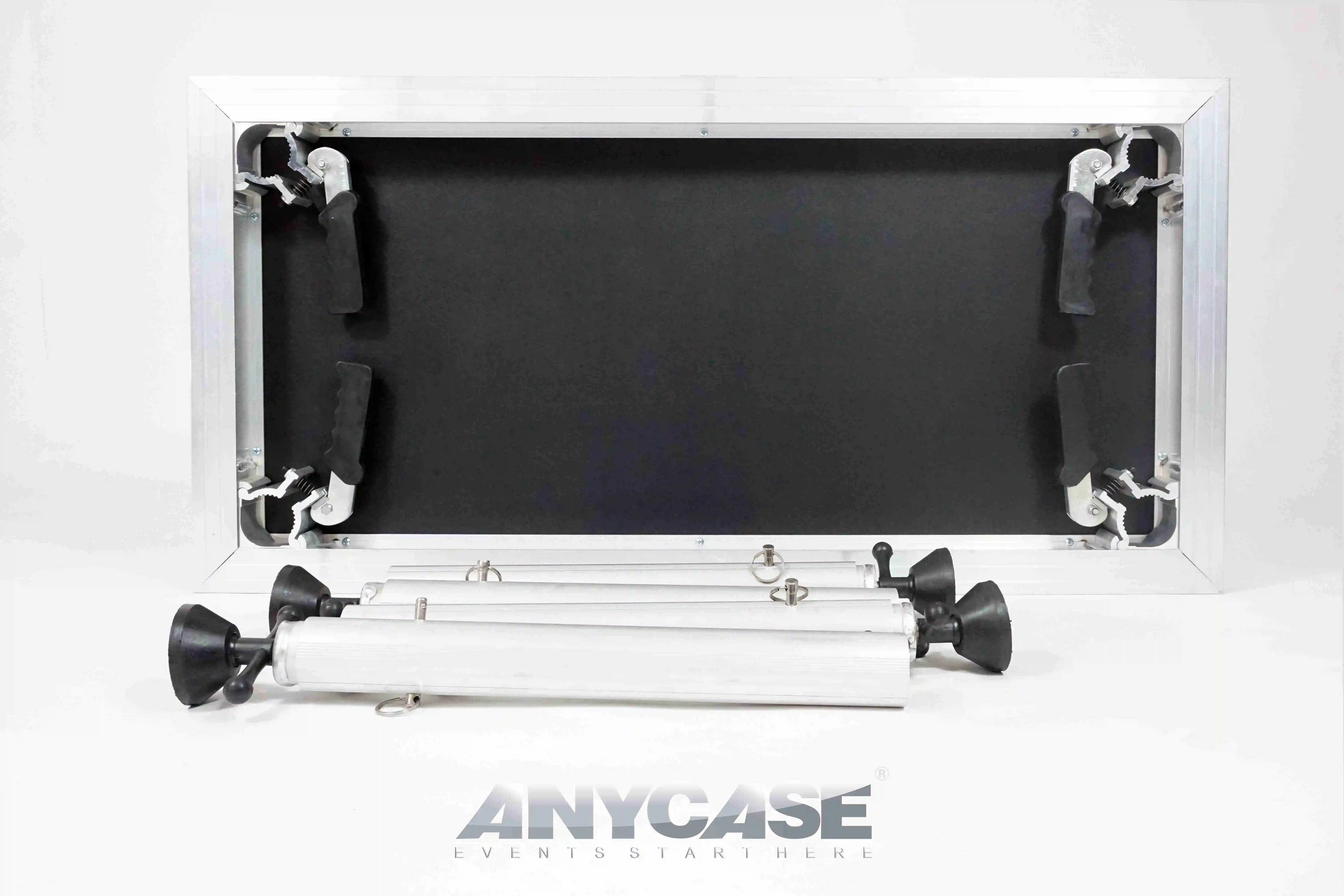 4x8ft Outdoor Big Concert Stages Removable Podium Platform Truss Display Roof Stage With 4 Adjustable Height Legs