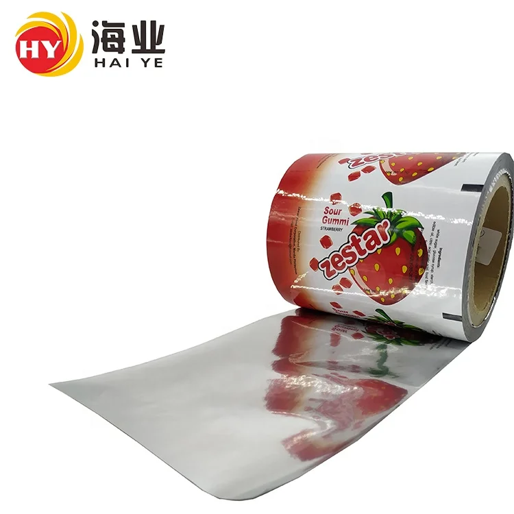 Food grade  plastic stretch lamination packing film roll for food package bag