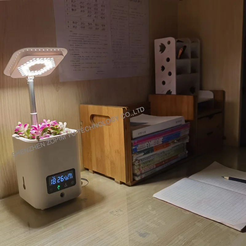 
Creative mini smart garden with Led Light for plants indoor Smart garden greenhouses hydroponics growing system desk flower pots 