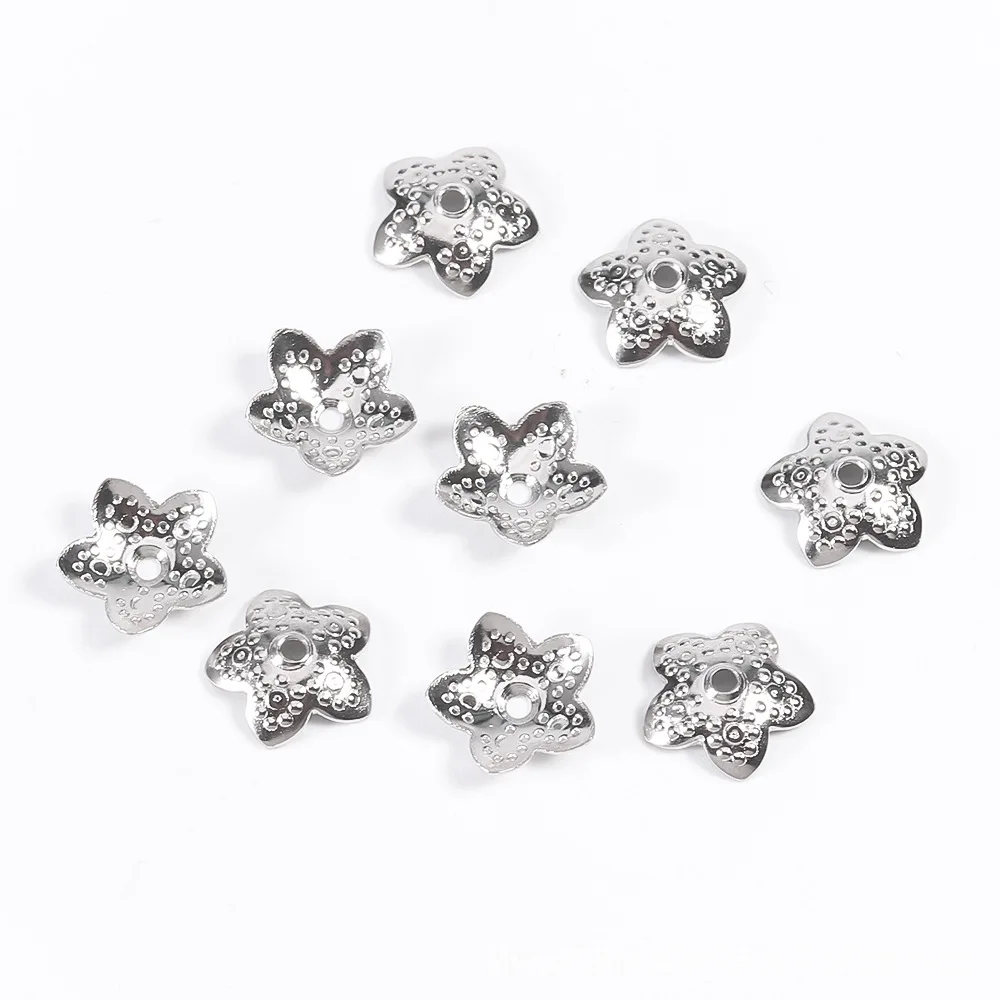 Jewelry Accessories Stainless Steel Flower Loose Spacer Bead for DIY Jewelry Making Findings