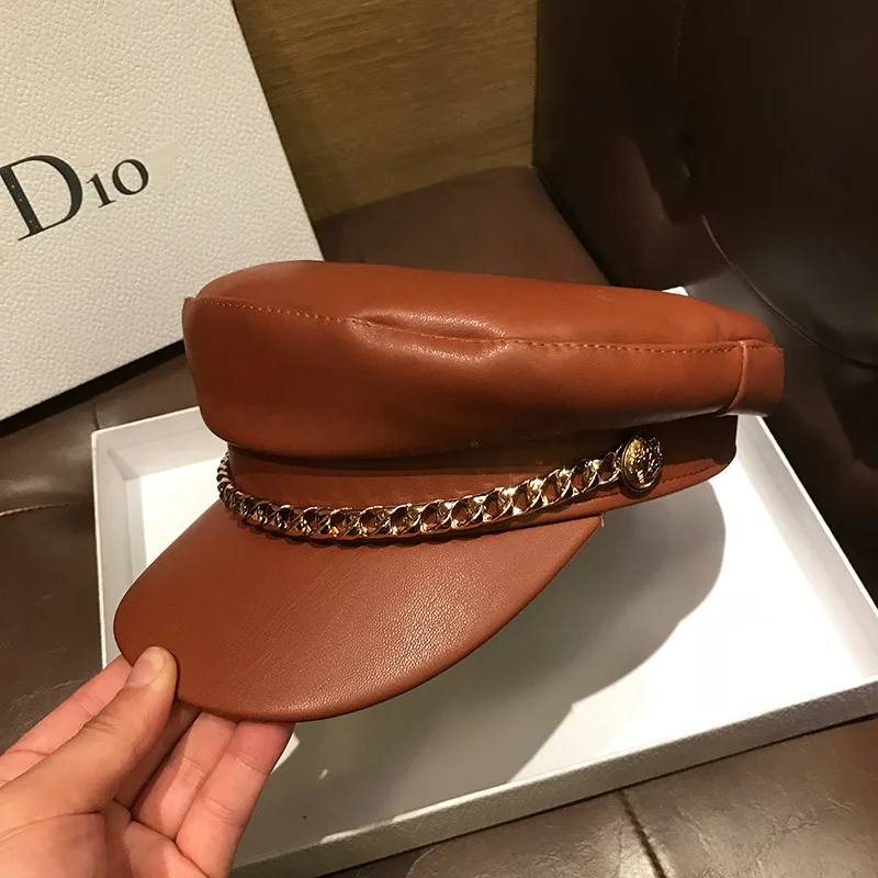 Бейкер мальчик кепки полиуретан осень восьмиугольная береты для женщин из джинсовой ткани синего цвета в клетку с закруглёнными краями и пуговицей сверху женщин; Одежда защитой от солнца