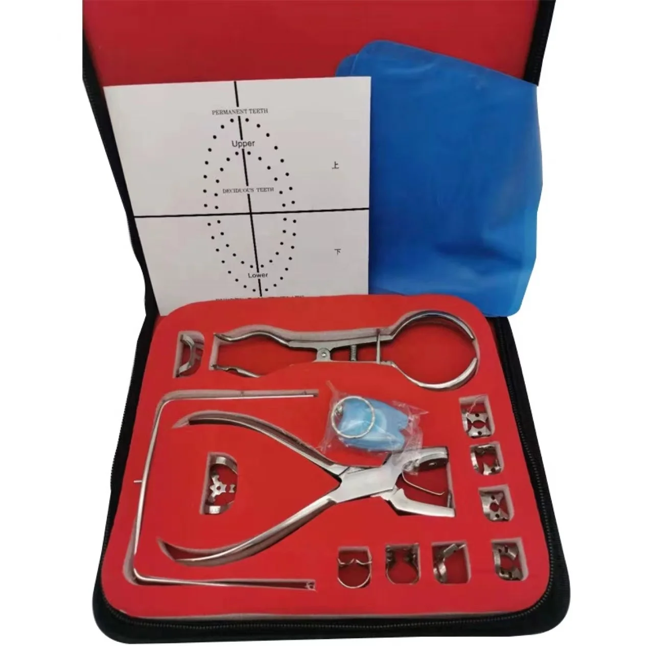 Набор зубных резиновых зажимов